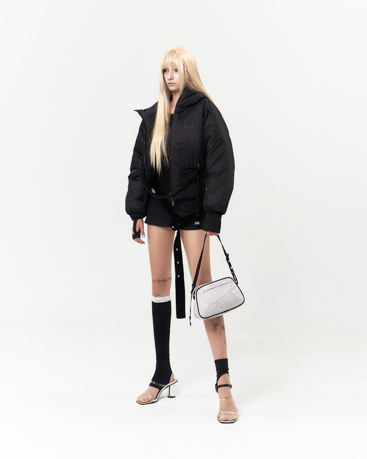 OJOS REVERSIBLE SHORT PADDED JACKET BLACK