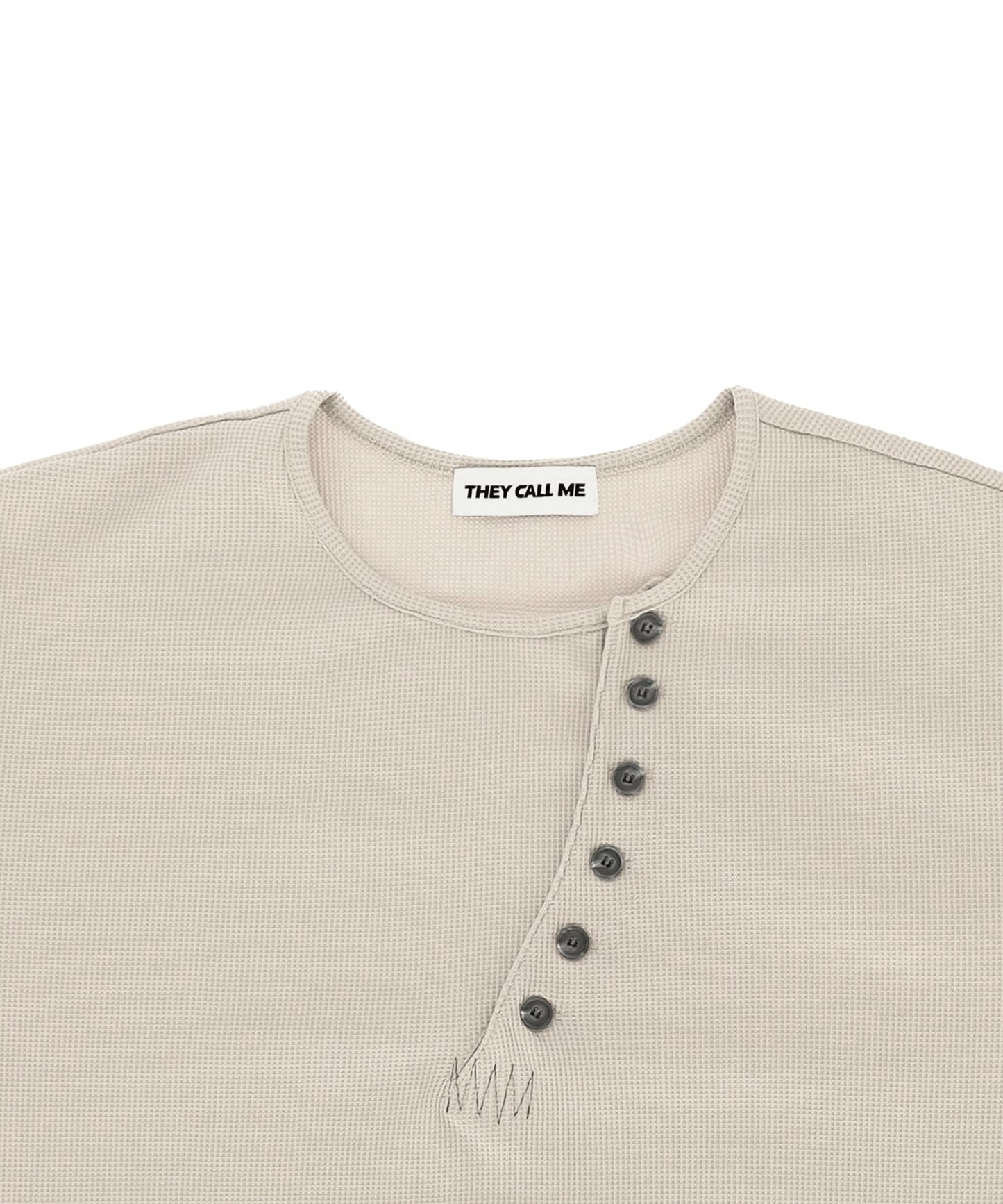 CROSSLINE HENLEY NECK LONG SLEEVE IVORY