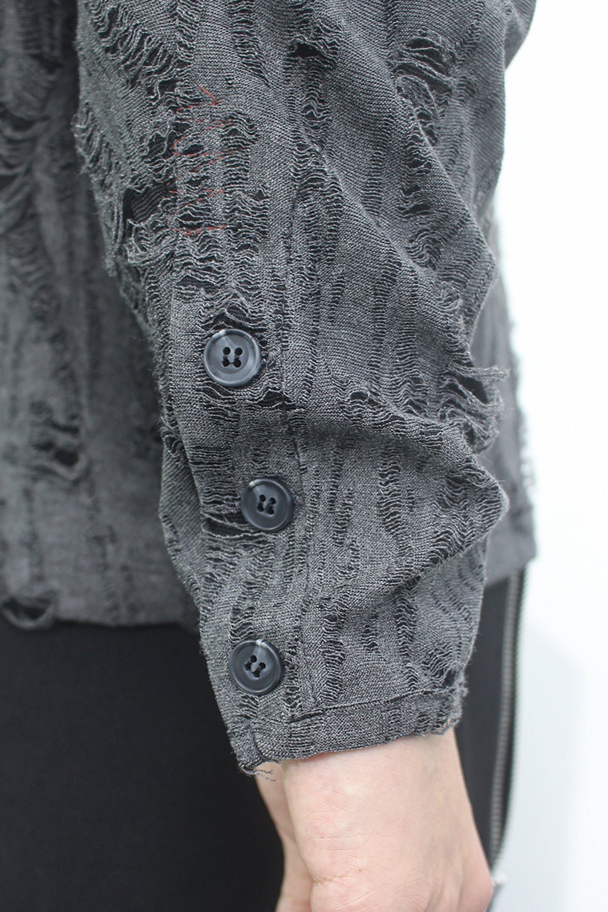 (T) CROSSLINE HENLEY NECK LONG SLEEVE BLACK