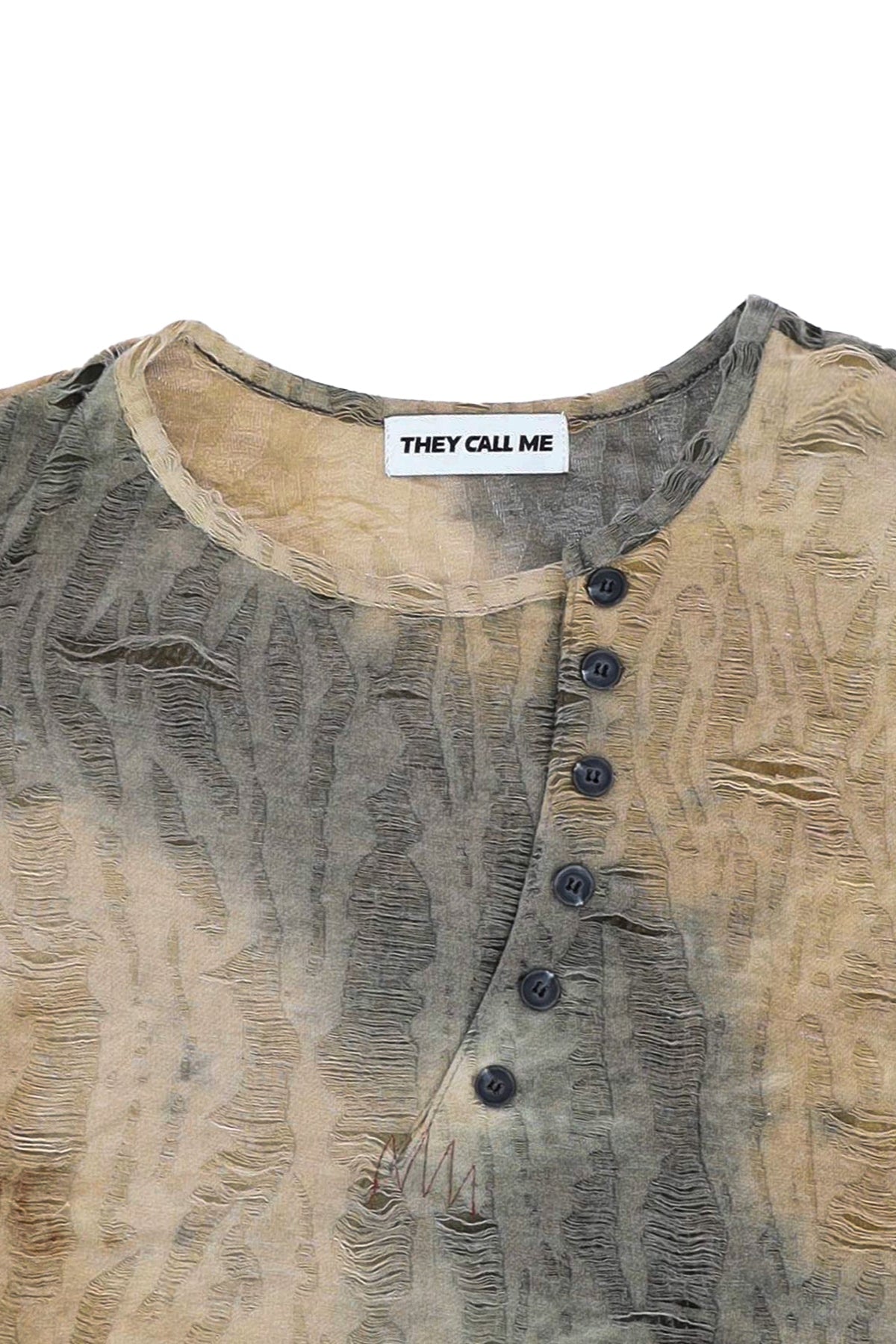 (T) CROSSLINE HENLEY NECK LONG SLEEVE KHAKI