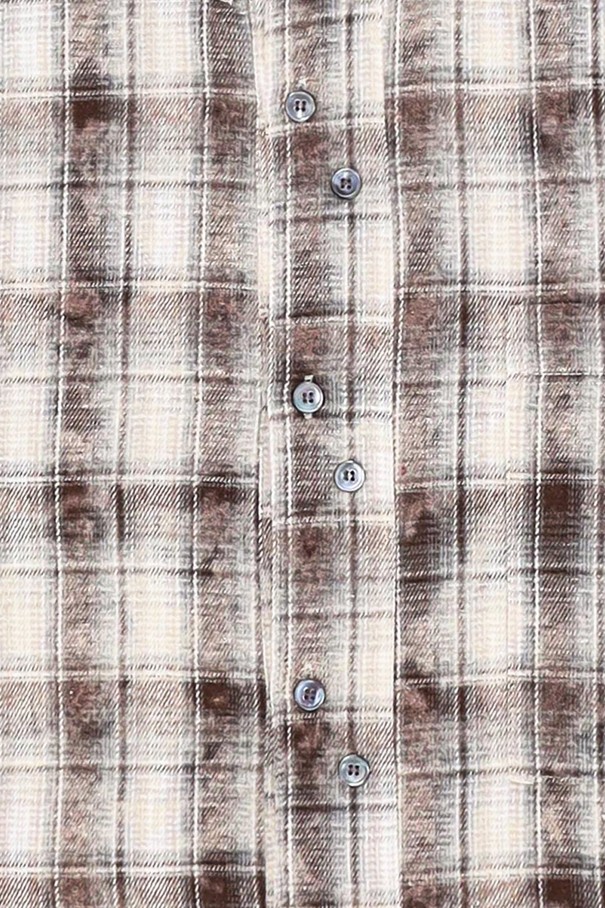 DUAL-CHECK SHIRT FADE BROWN