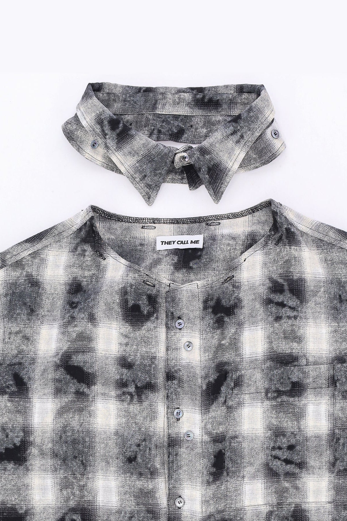 DUAL-CHECK SHIRT FADE BLACK