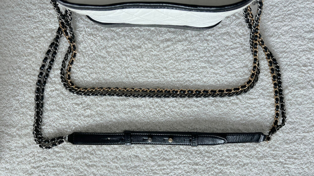 CHANEL GABRIELLE HOBO BAG SMALL WHITE