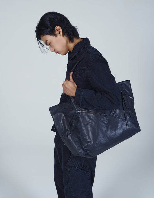 ZIP POCKET BAG_VER BALANCE (BLACK)
