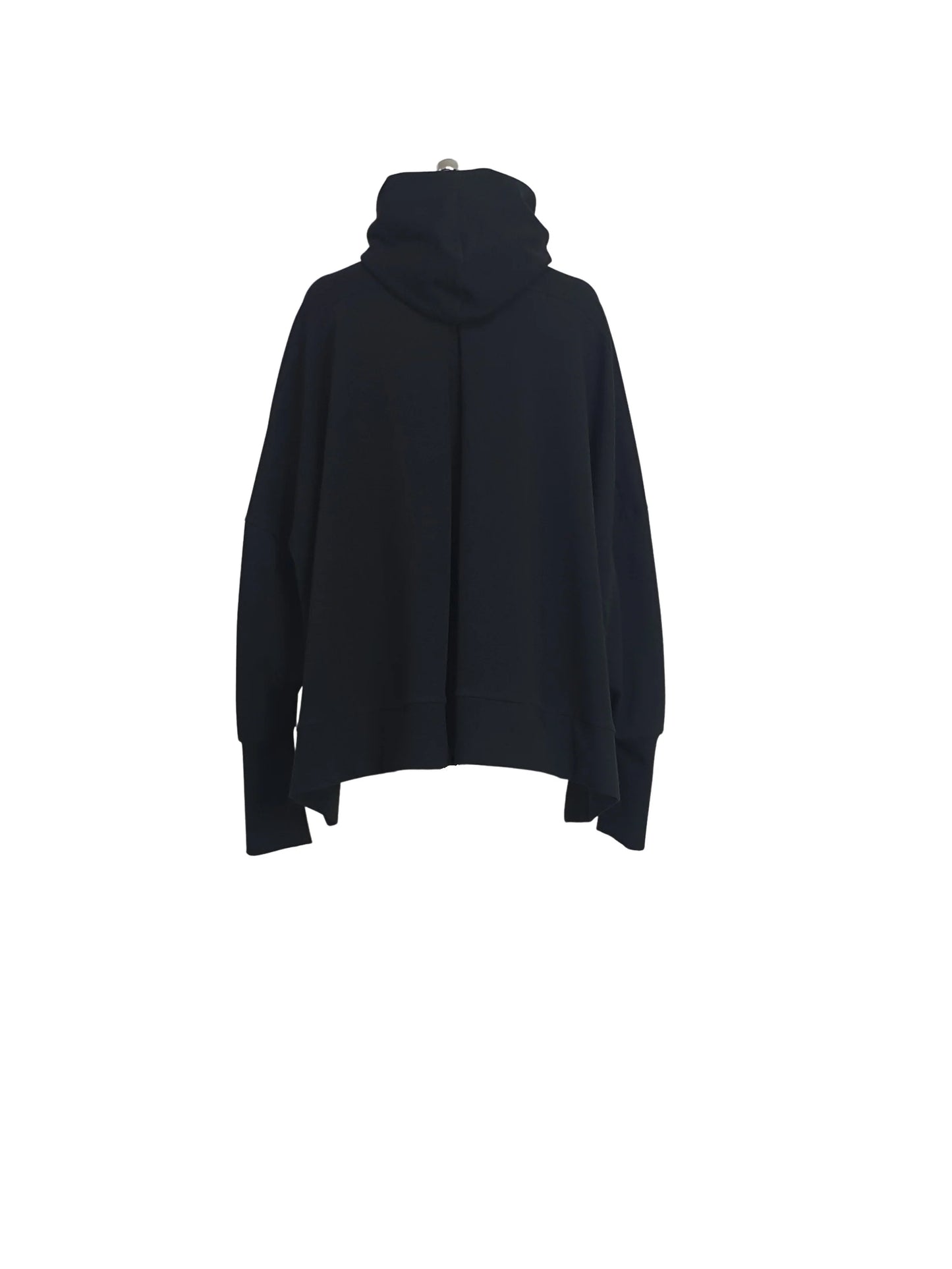 WIDE-FIT TIE HOODIE BLACK