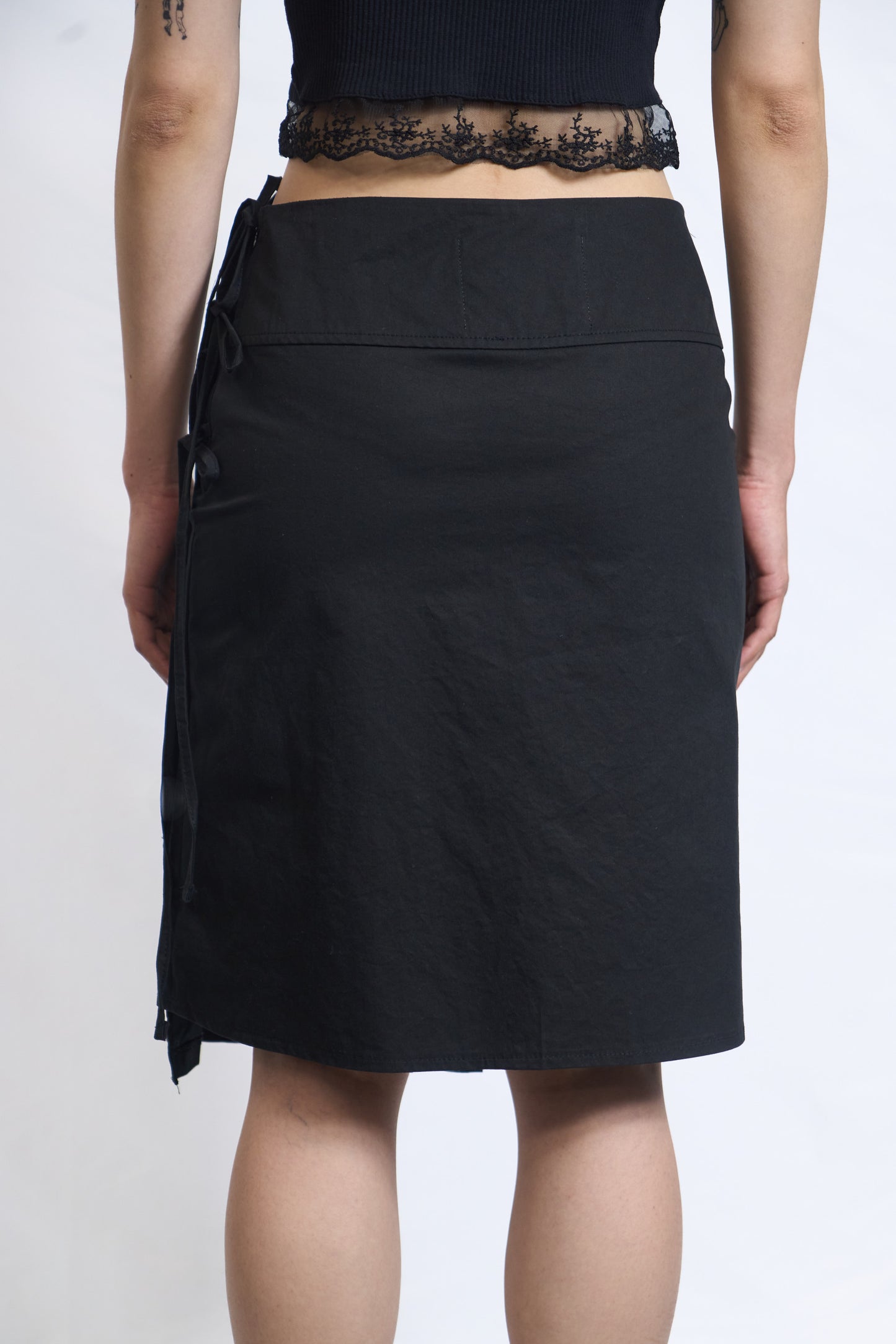 PLEATED WRAP SKIRT