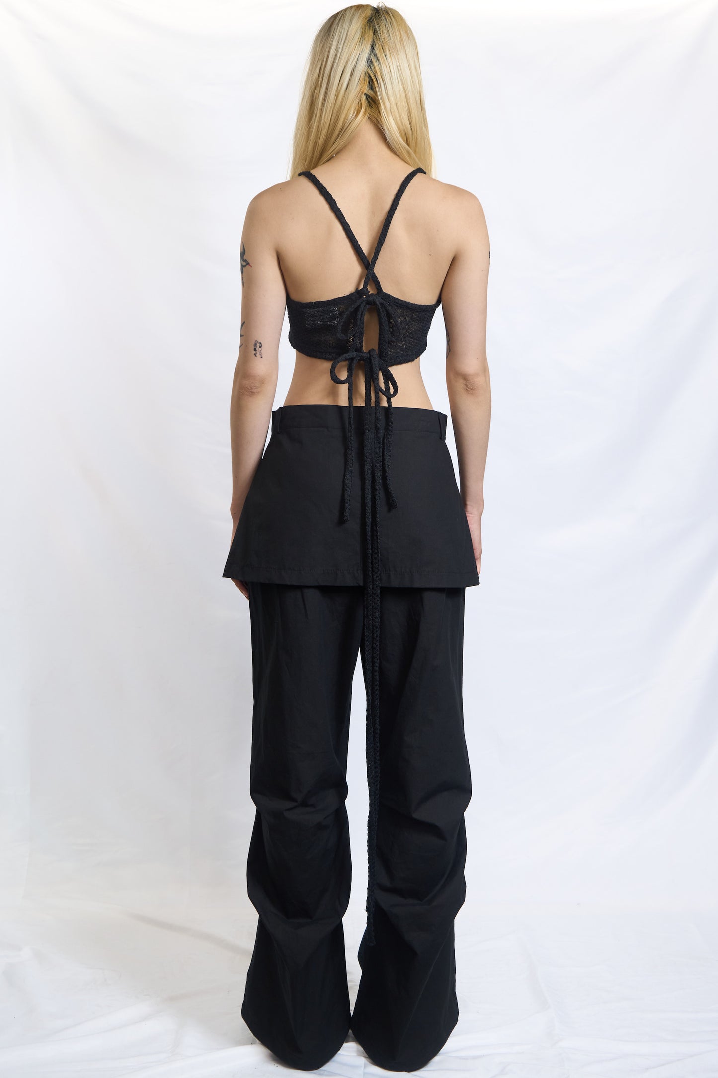 PLASTER SHEER TIE-BACK TANK TOP