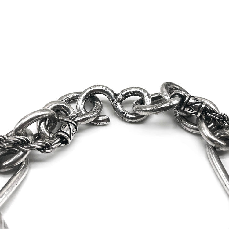 TWO LAYERD CHAIN BRACELET