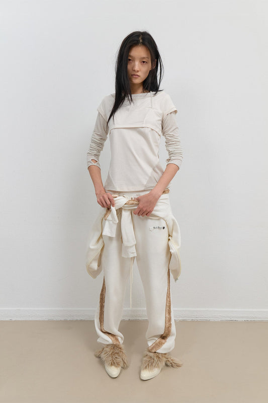HALTER STRAP LONG SLEEVE - IVORY