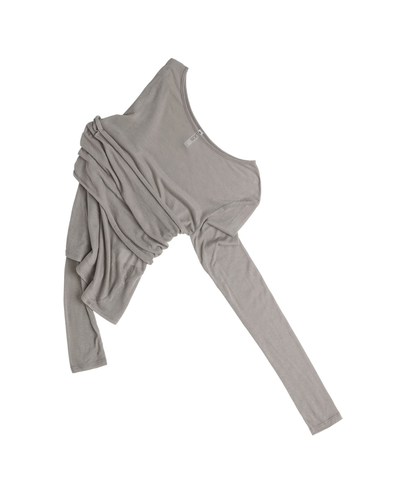 TUBE TOP LAYERED T SHIRT GREY