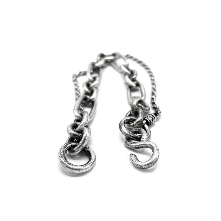AGAFFEINE_TWO LAYERD CHAIN BRACELET