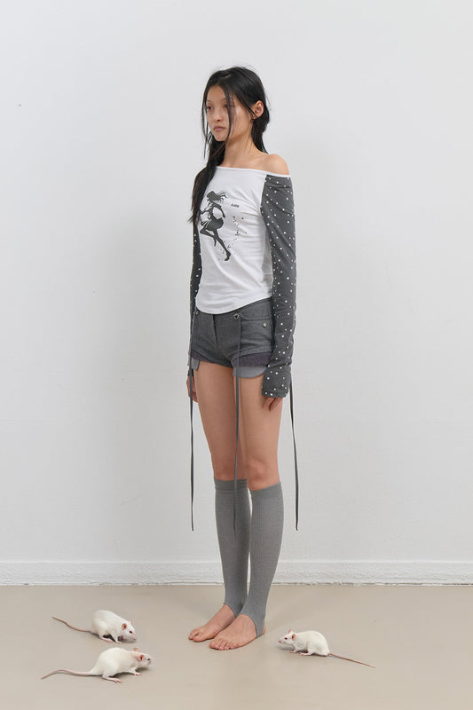 STAR REGLAN LONG SLEEVE - CHARCOAL