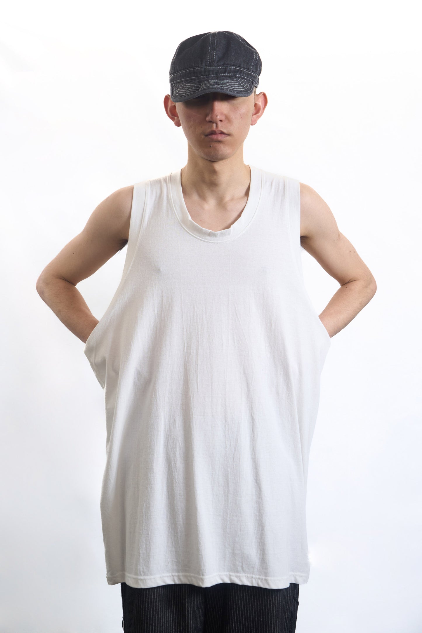 MINGILI SLIGHT DROP TANK WHITE
