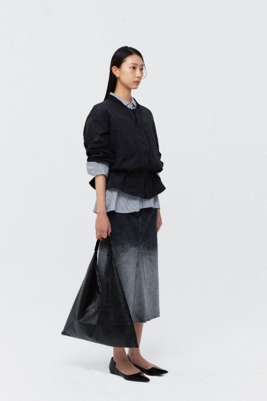 AIR SHIRRING JUMPER BLACK