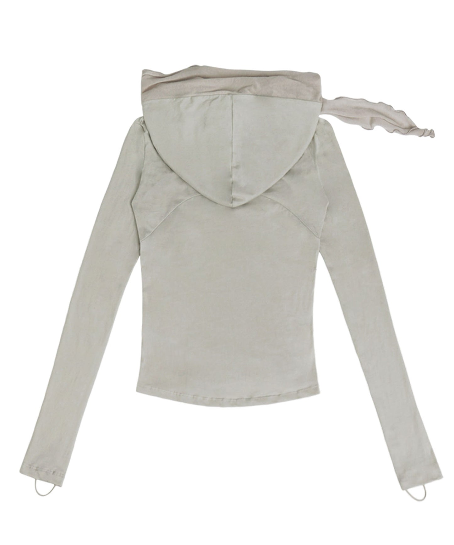 OJOS MUFFLER HOODIE LONG SLEEVE BEIGE