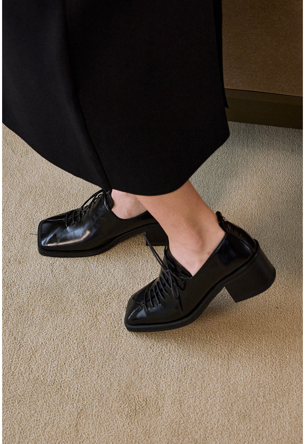 THEN LONDON LOAFER HEEL BLACK