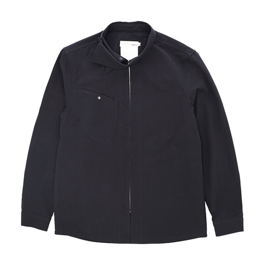 WIND COLLAR ZIP SHIRTS_VER BALANCE(BLACK)