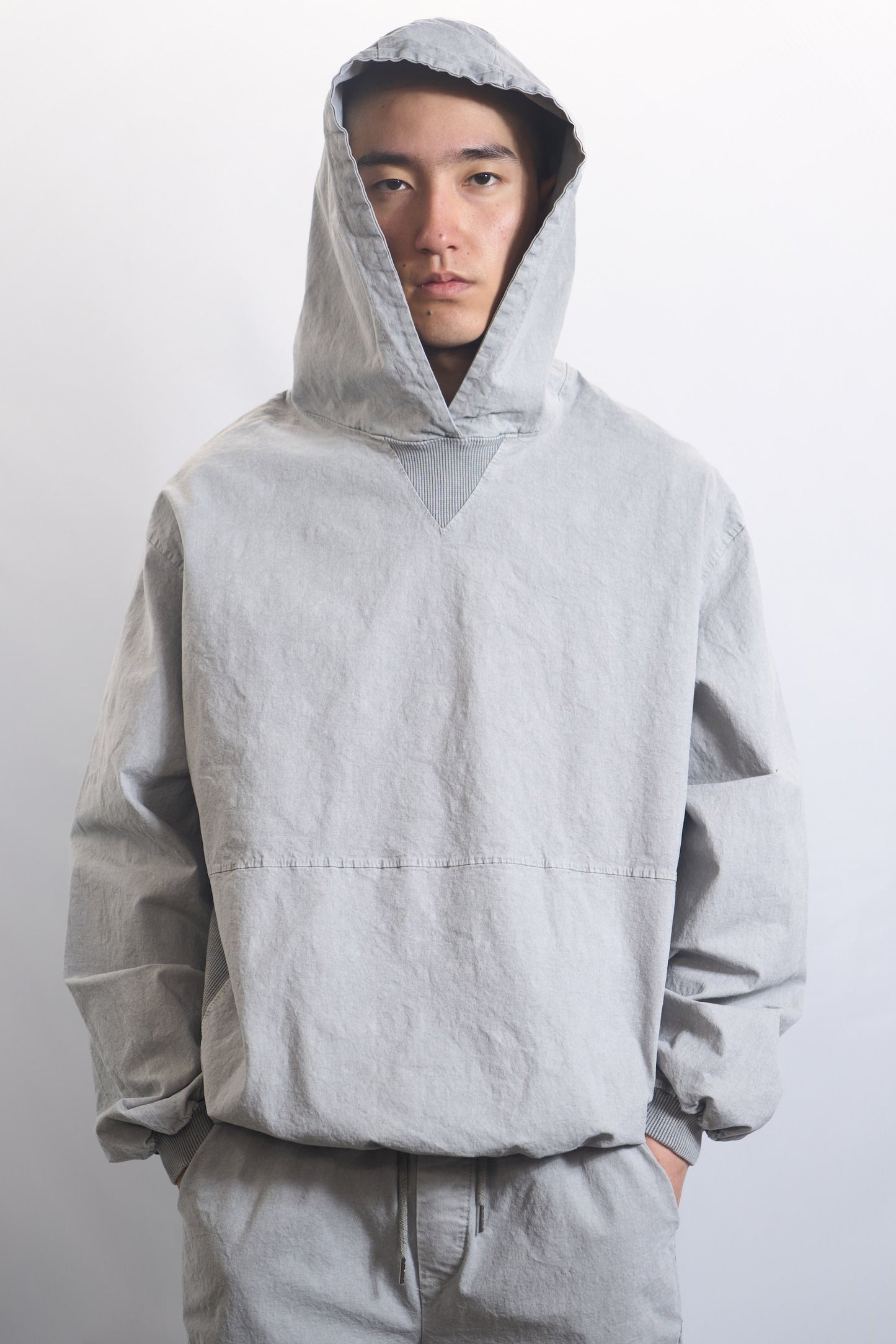 75-RC GARMENT DYED HOODIE WASHED STONE
