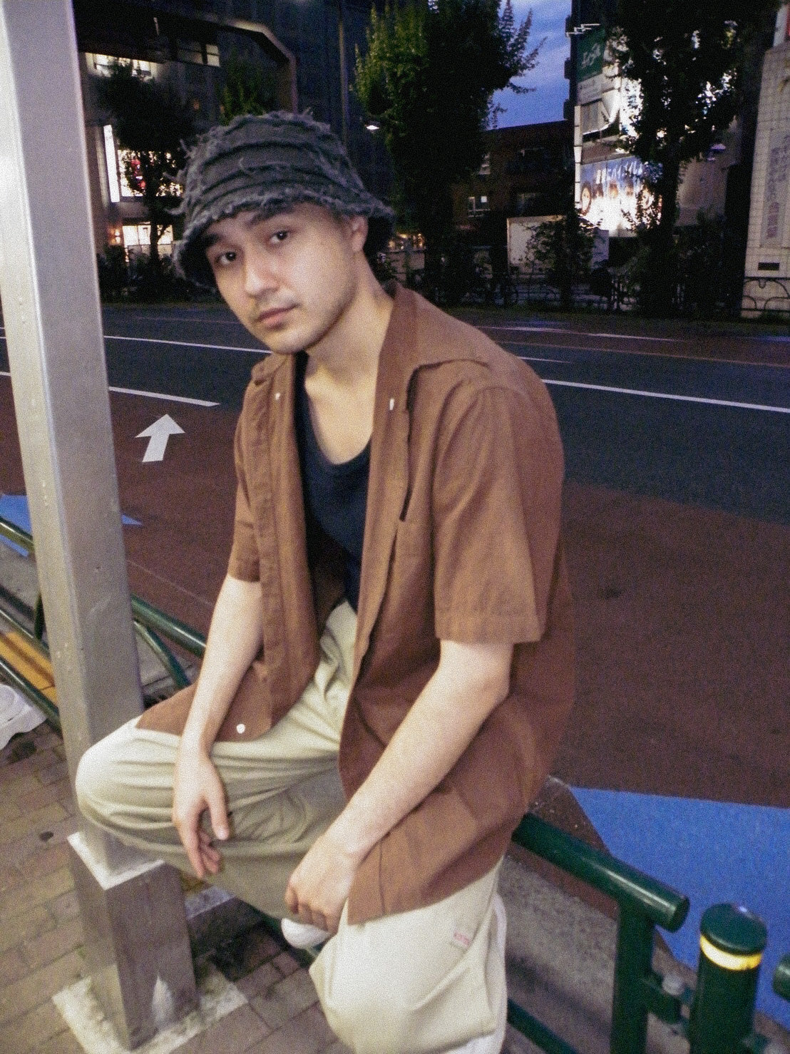MURAKAMI BLACK DENIM BUCKET HAT