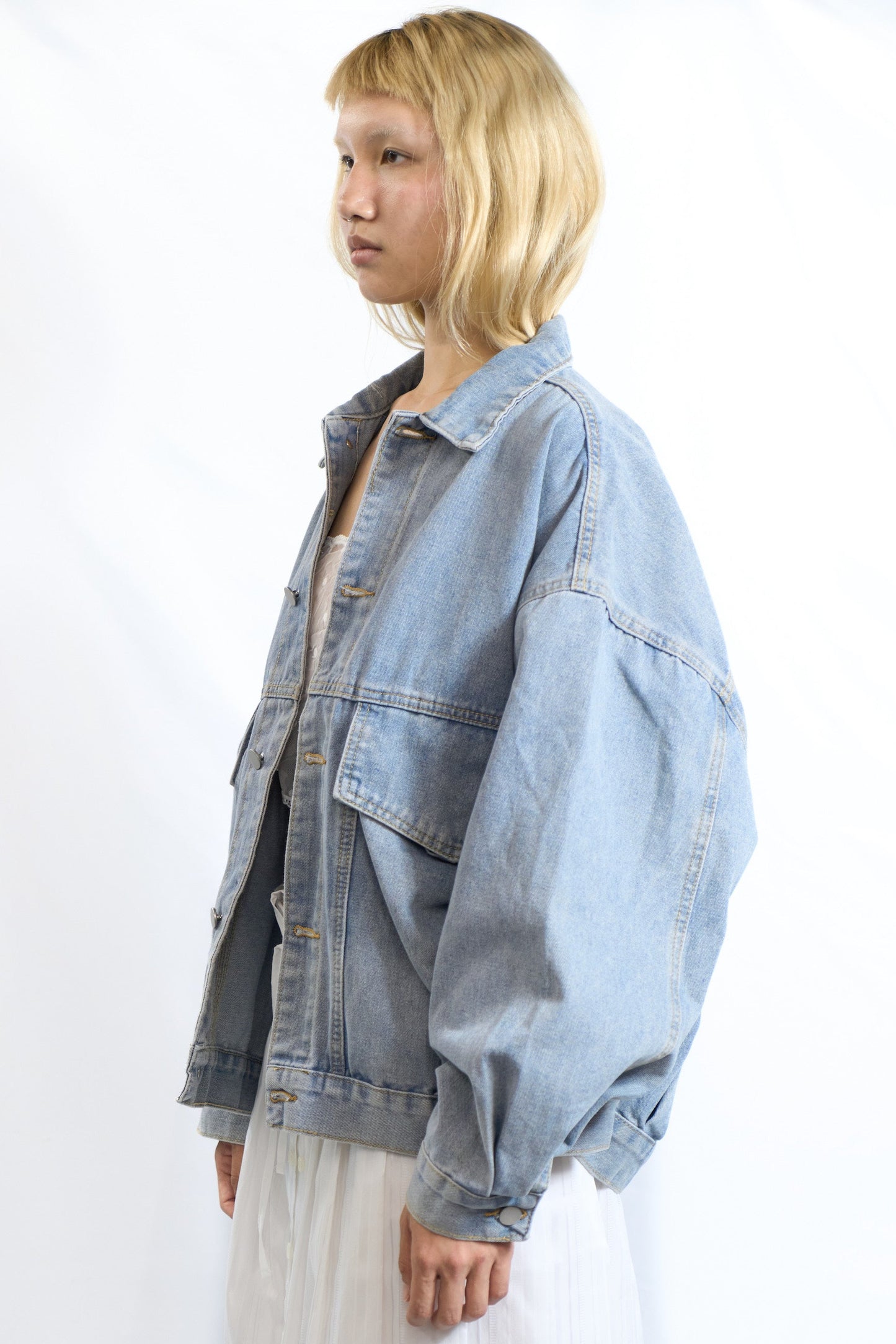 PUFFED DENIM JACKET