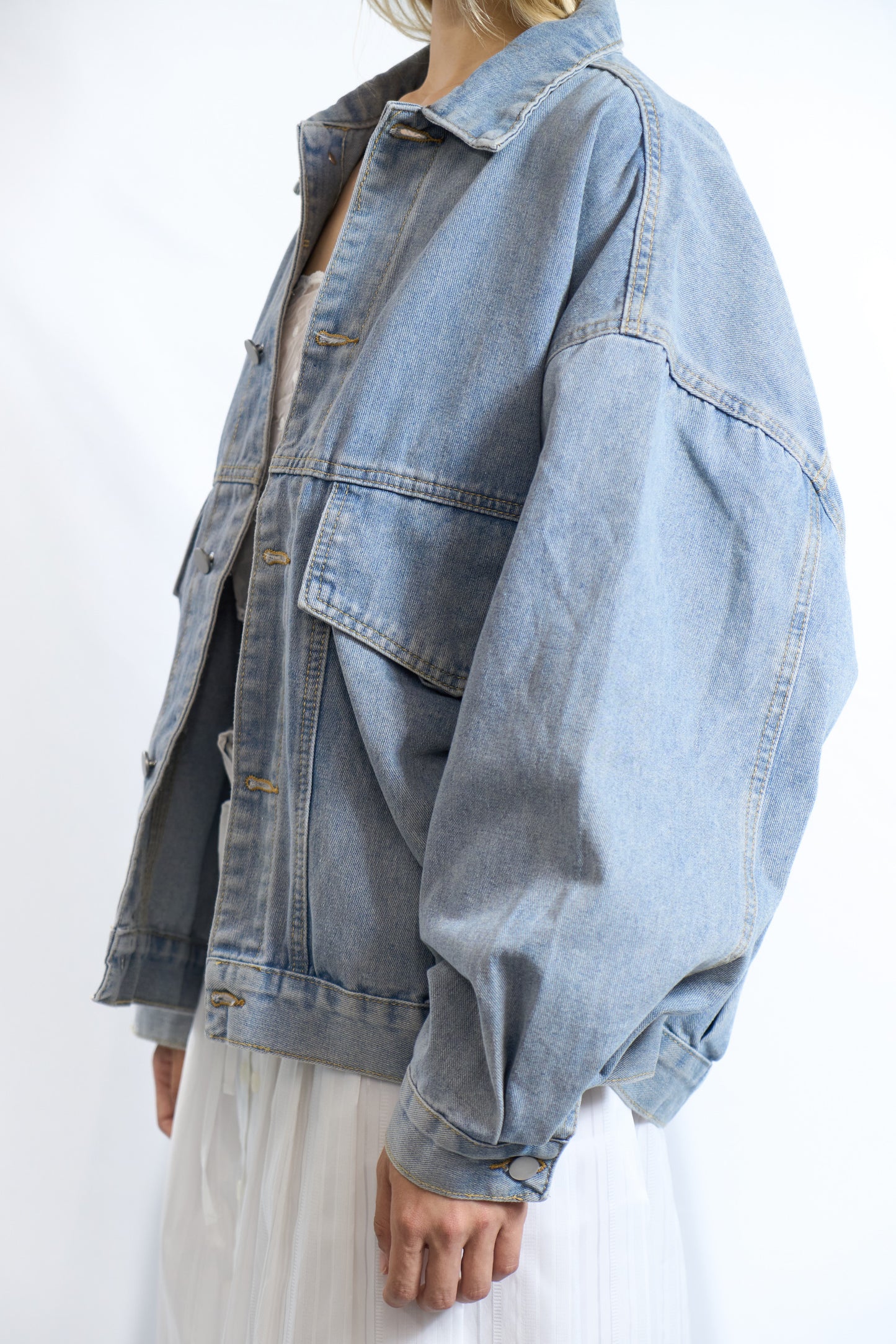 PUFFED DENIM JACKET