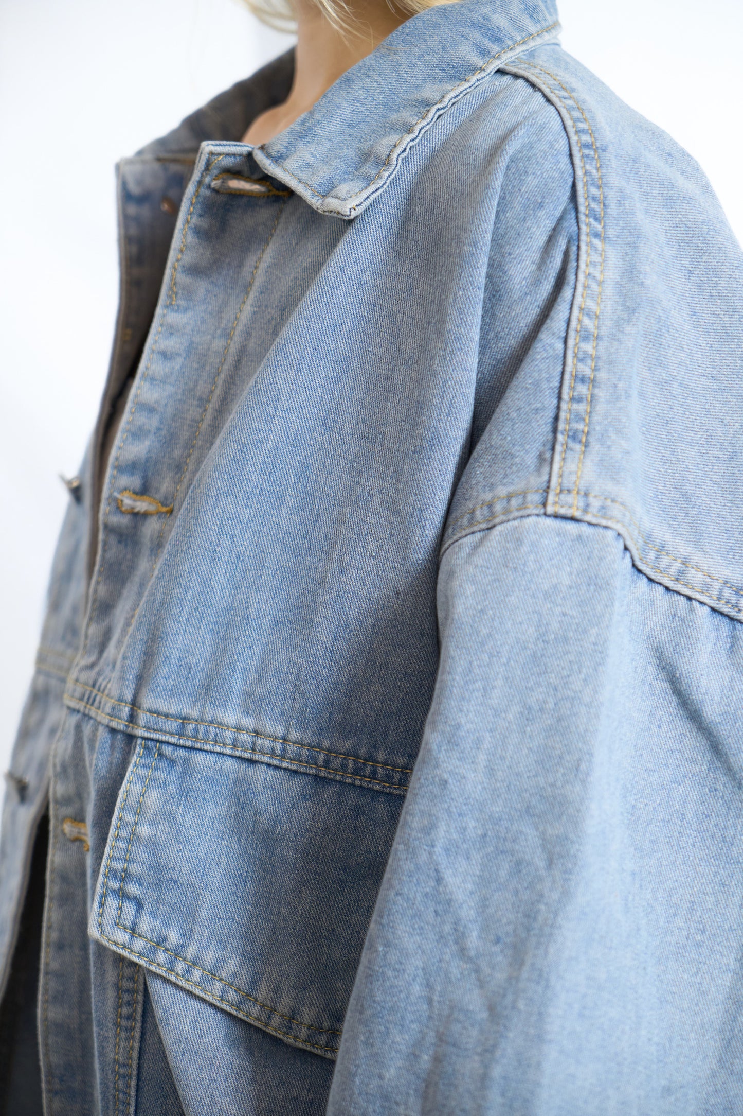 PUFFED DENIM JACKET