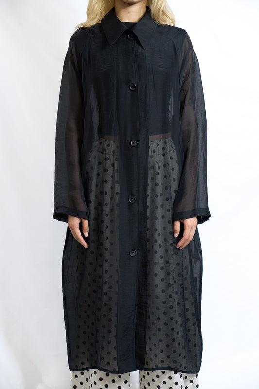 SHEER TRENCH COAT