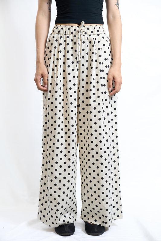 POLKA DRAWSTRING PANTS