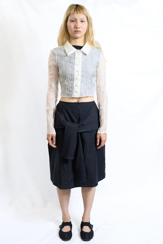 TIE WAIST WRAP SKIRT