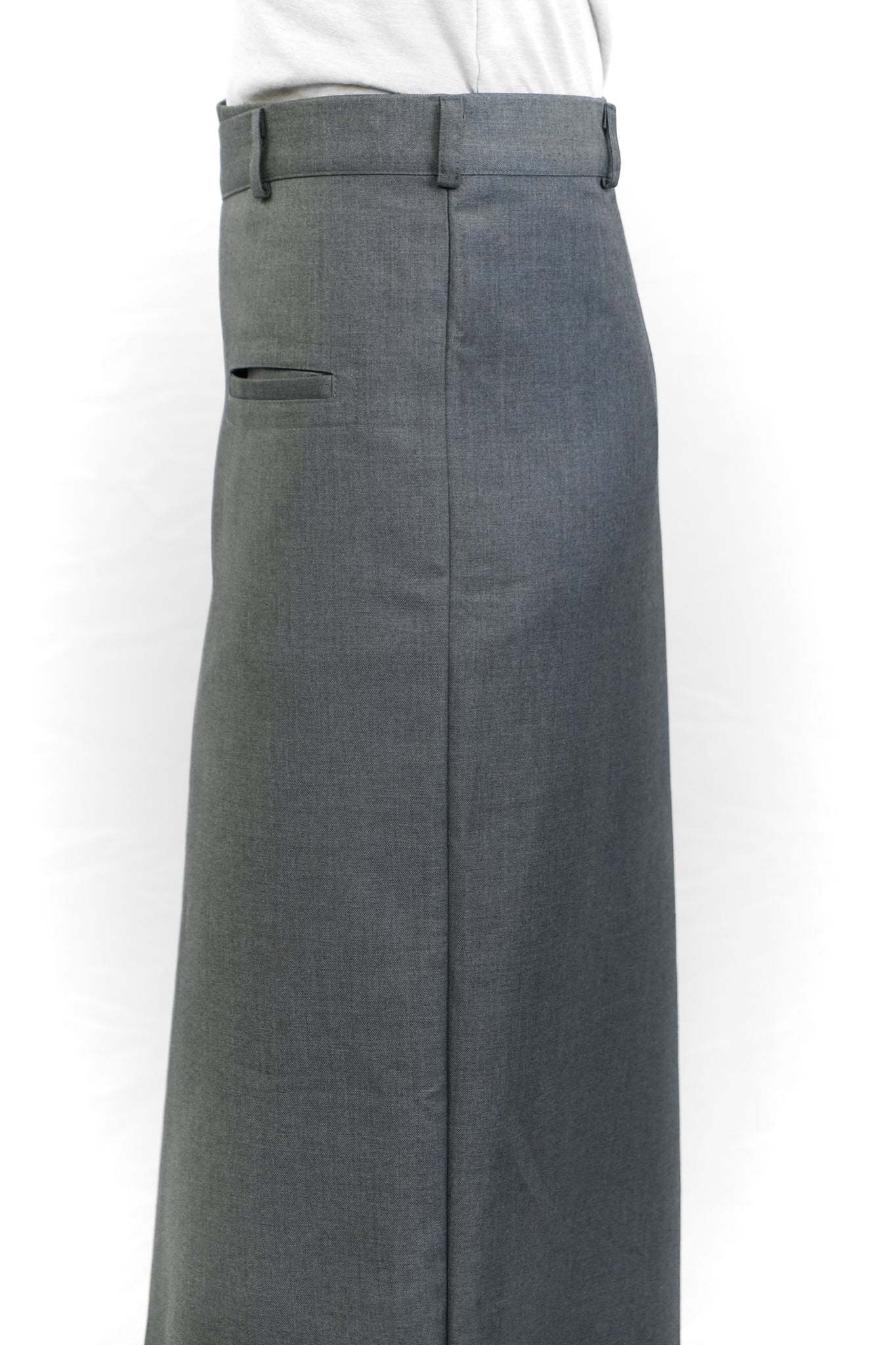 GREY ONE-PIECE LAYERED BLAZER DRESS