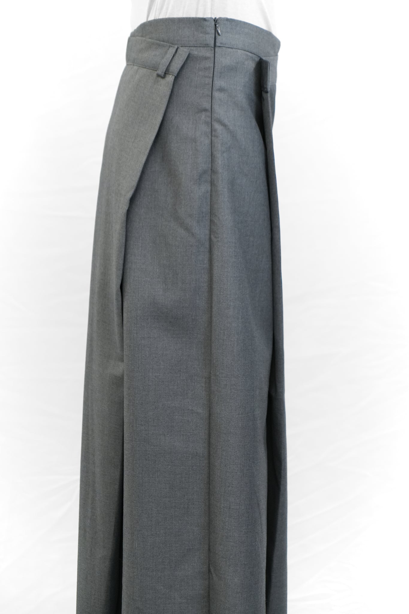 GREY ONE-PIECE LAYERED BLAZER DRESS
