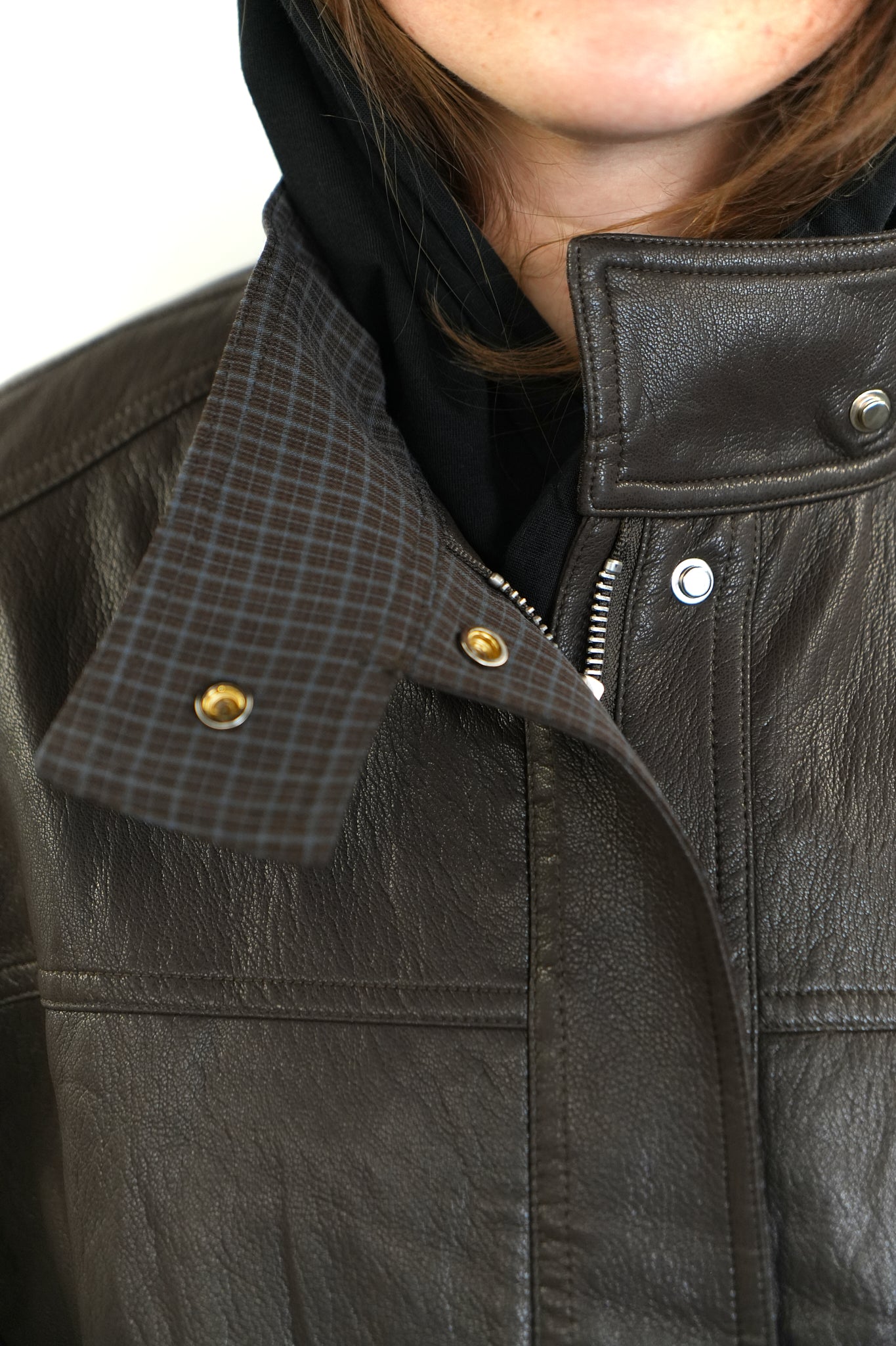 BROWN VINTAGE-STYLE JACKET