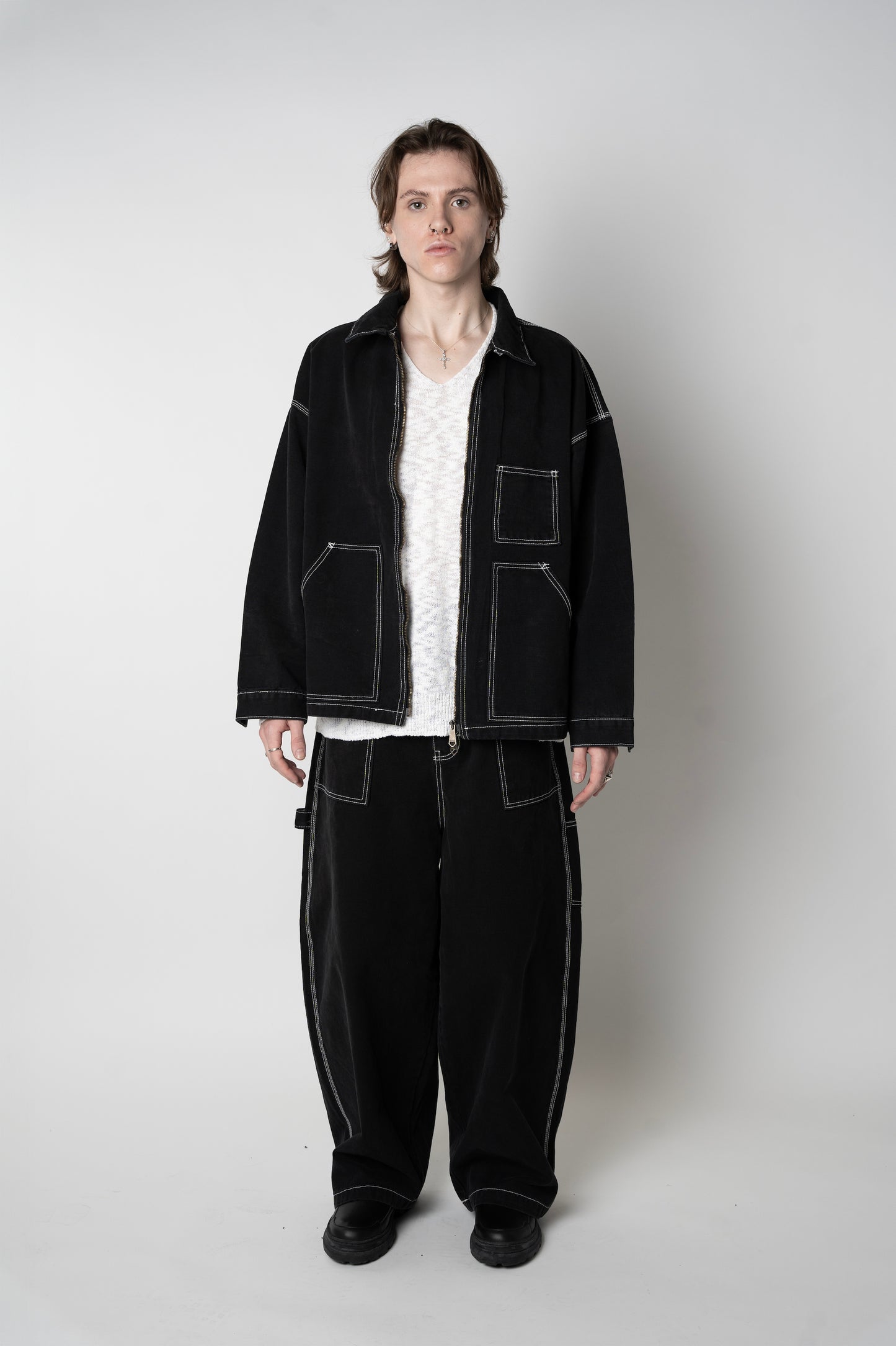 CONTRAST STITCH JACKET