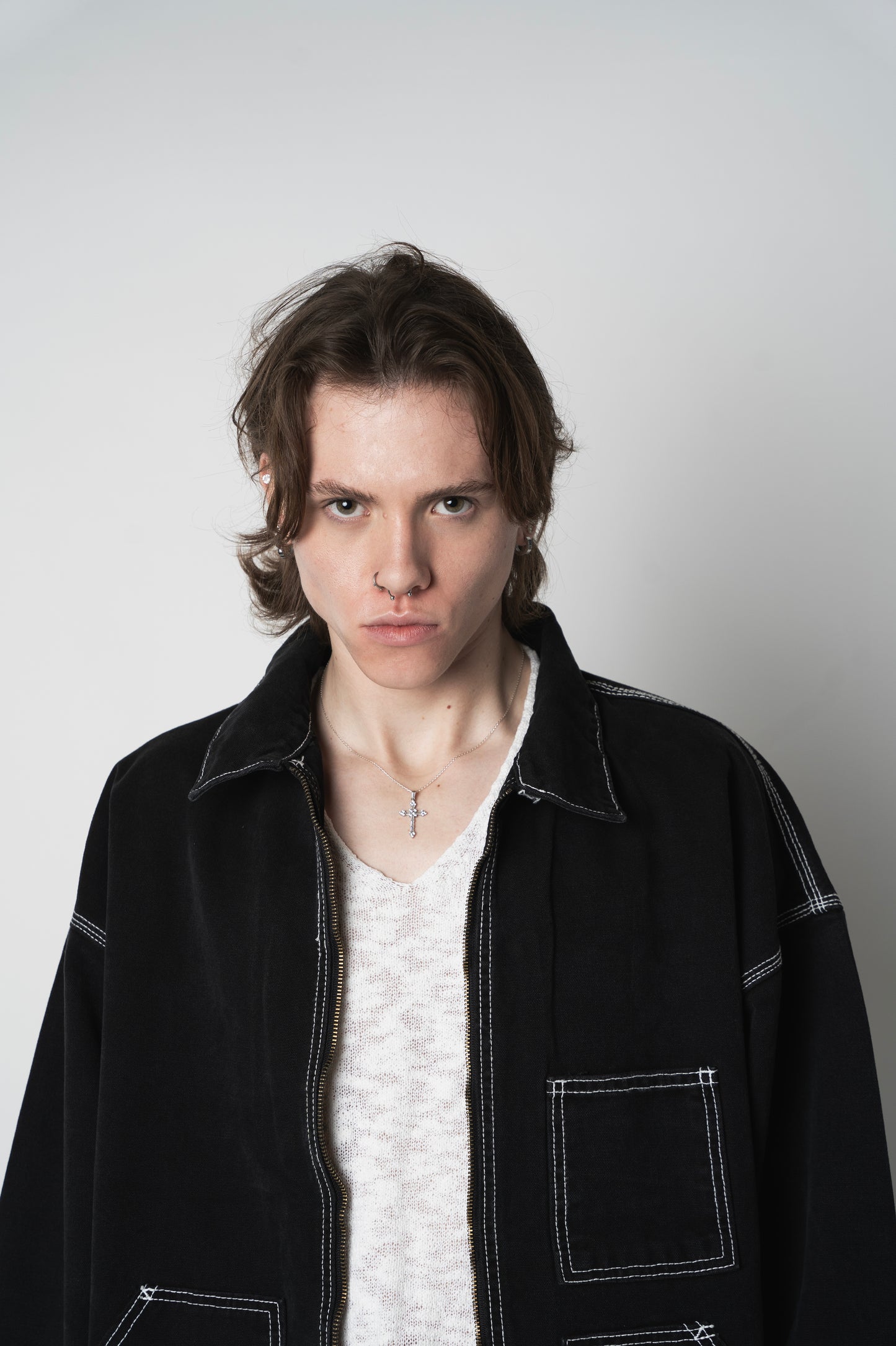 CONTRAST STITCH JACKET