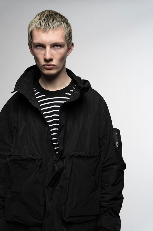 DISTRESSED LONG SLEEVE STRIPE