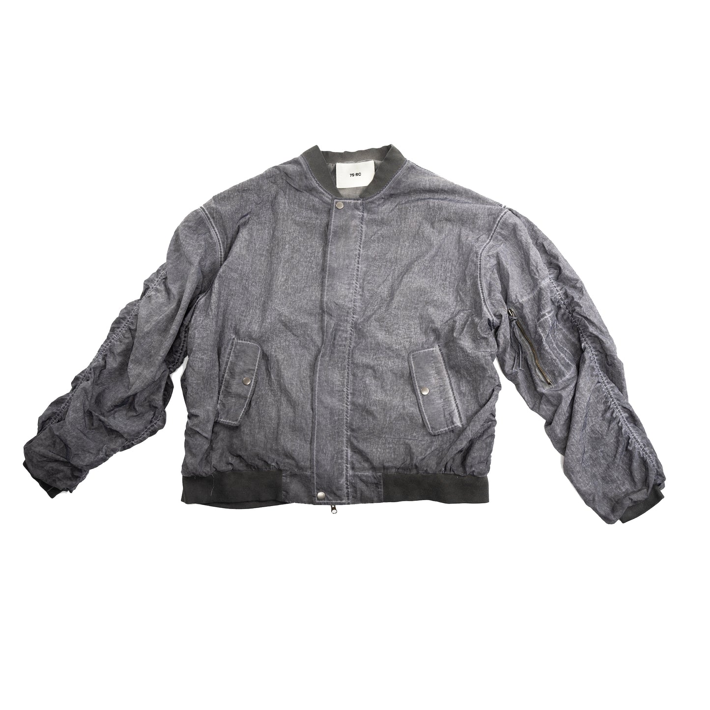 SHIRRING BOMBER JACKET