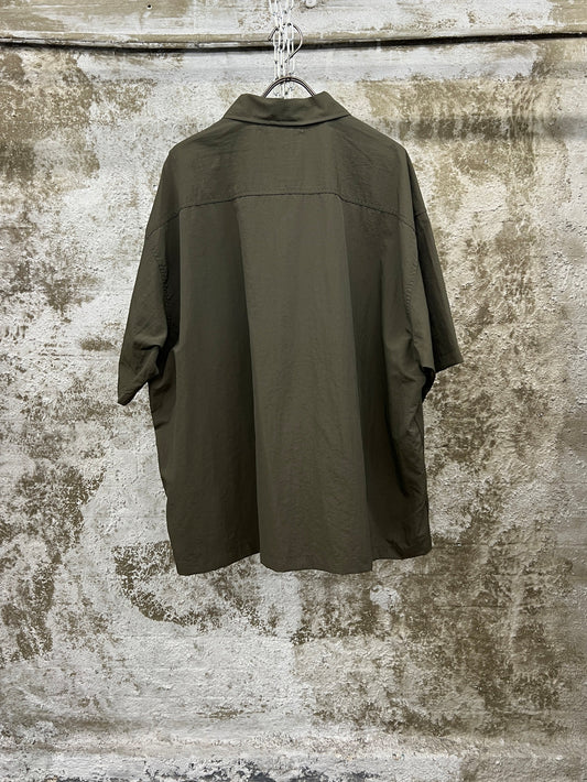 OVERSIZED UTILITY SHORT-SLEEVE SHIRT - GREEN