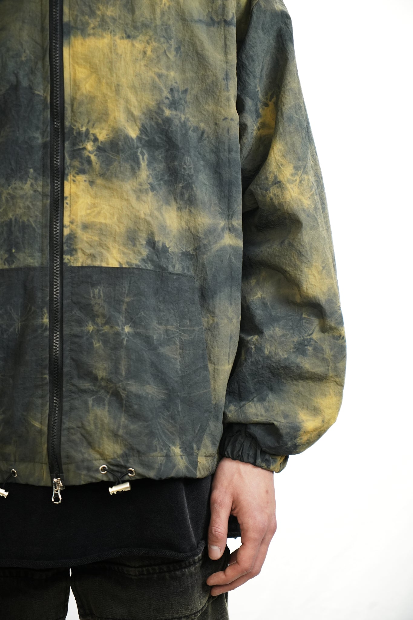 MOSS HAND-DYED HOODED JACKET