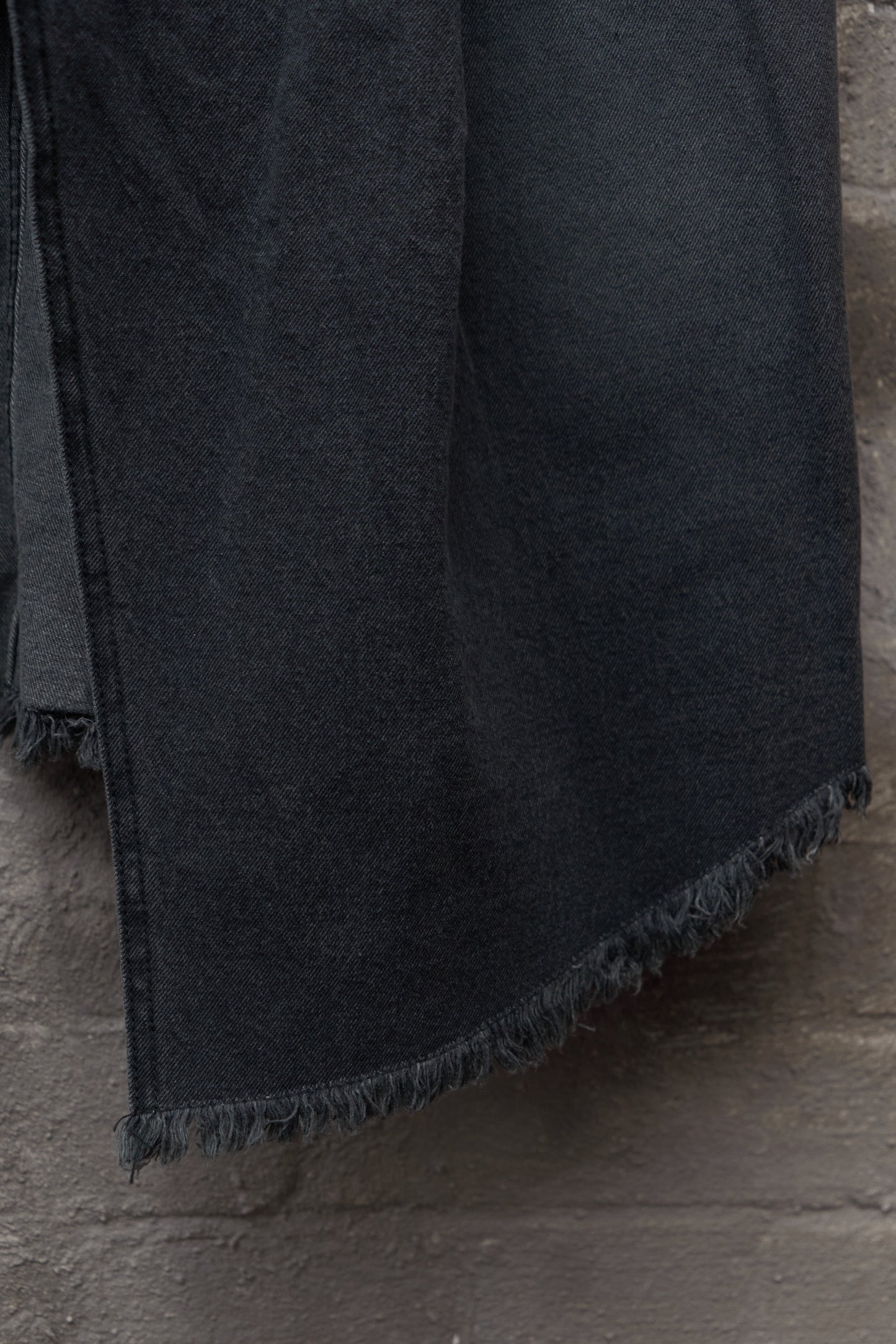 CROSS PANEL DENIM SKIRT