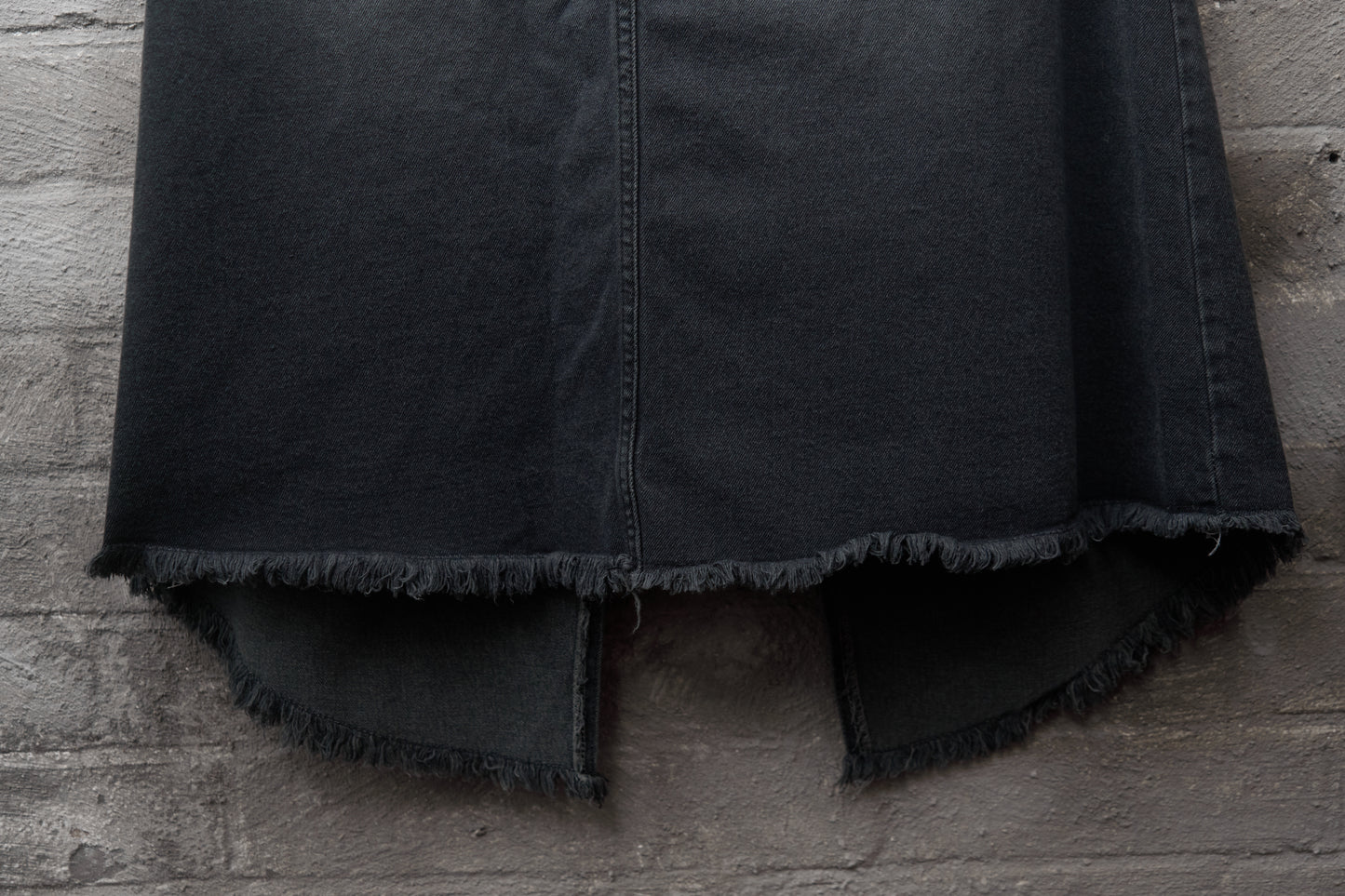 CROSS PANEL DENIM SKIRT