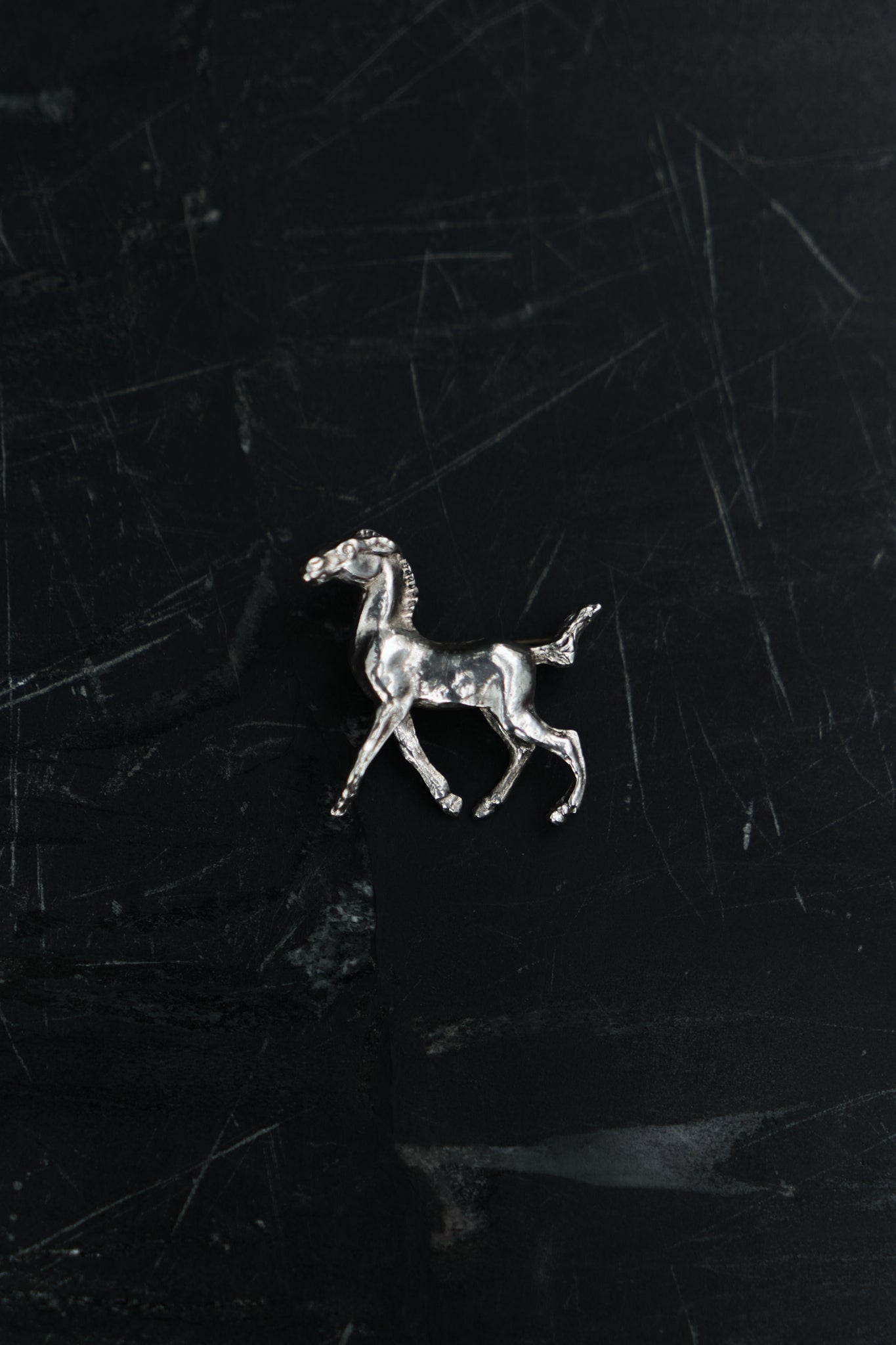 HORSE PIN — STERLING SILVER 925 (8G)