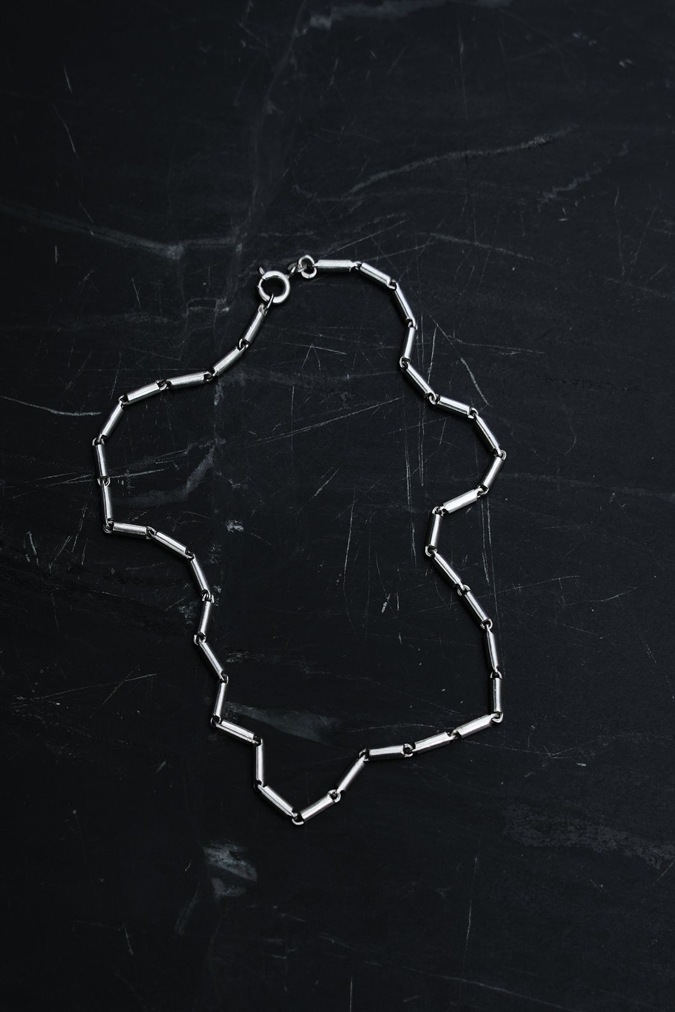 BARREL LINK CHAIN — STERLING SILVER 925 (22G)