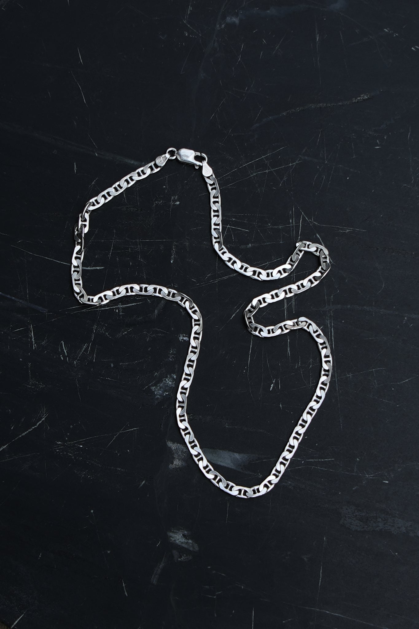 FLAT ANCHOR LINK CHAIN — STERLING SILVER 925 (17G)
