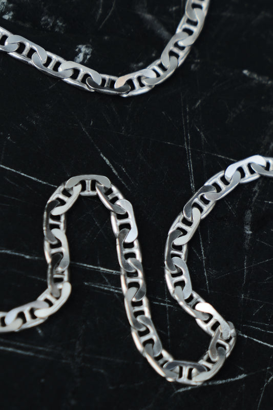 FLAT ANCHOR LINK CHAIN — STERLING SILVER 925 (17G)