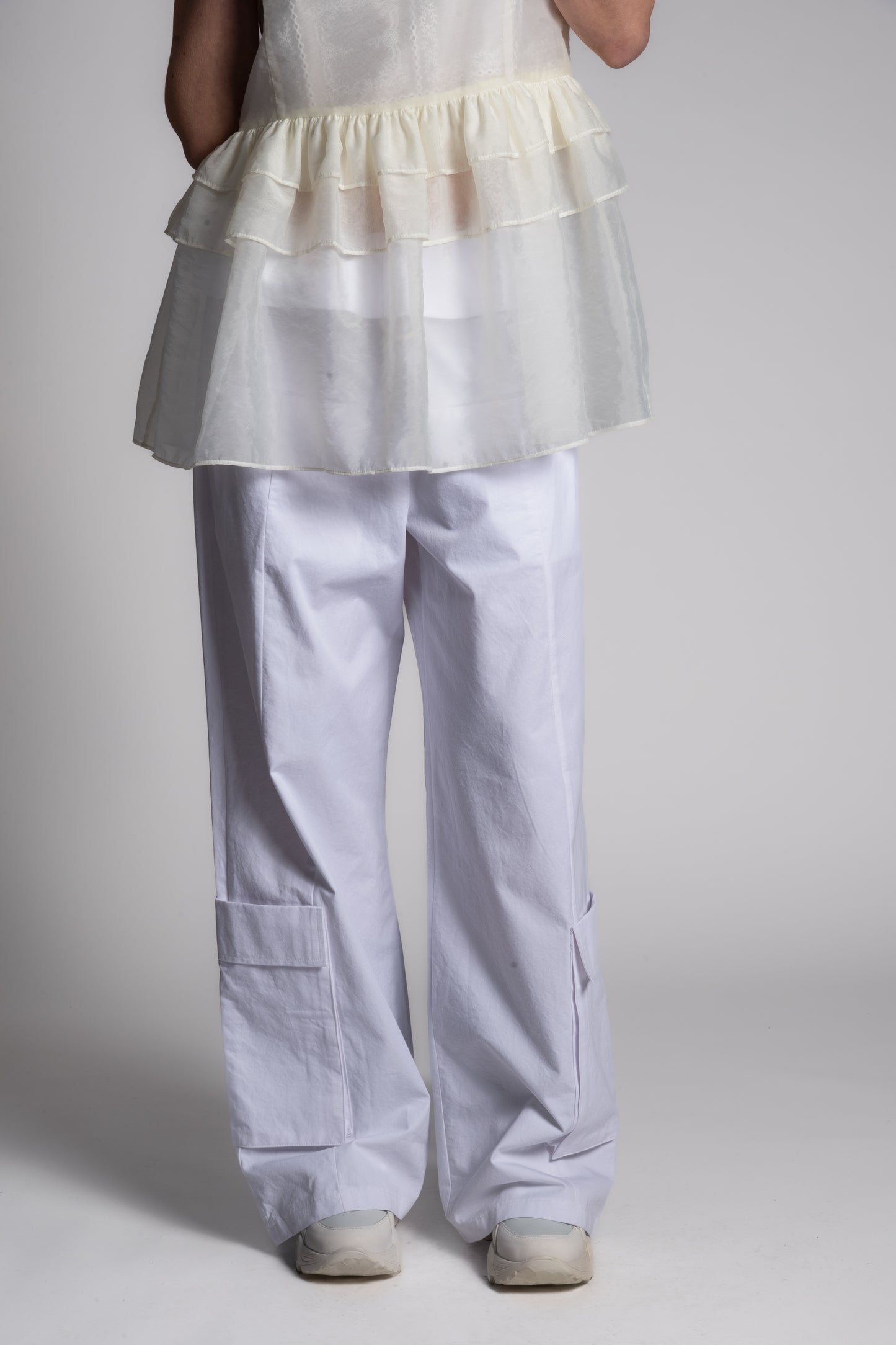WHITE COTTON PANTS