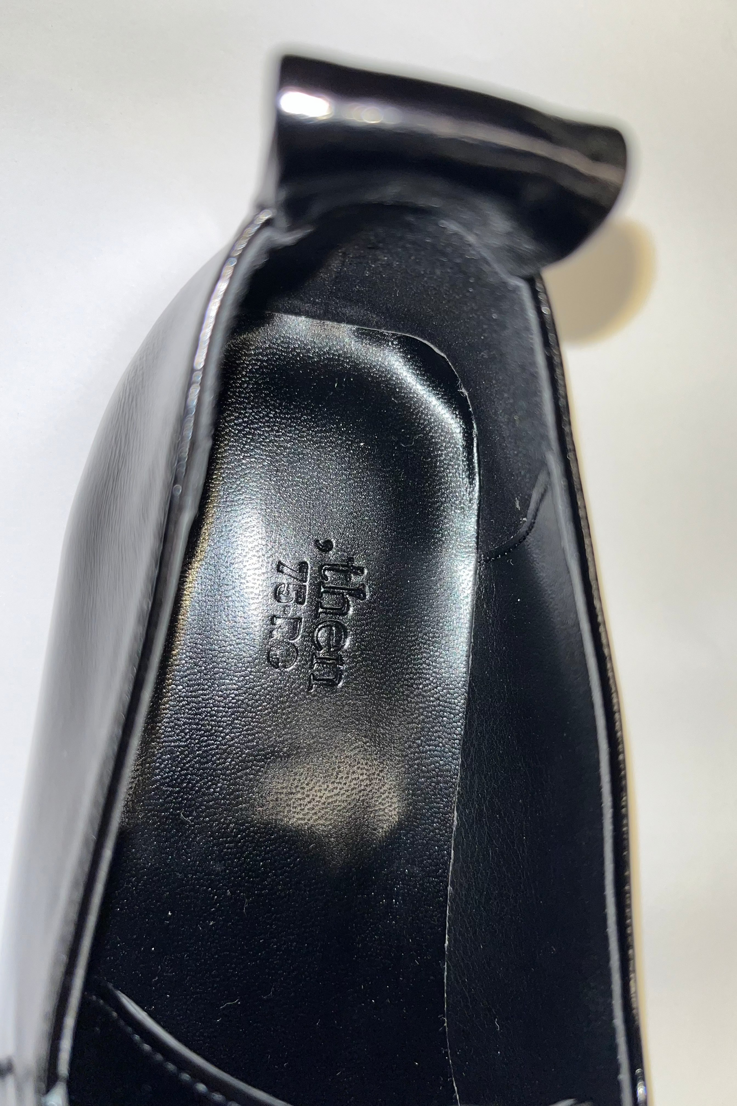 THEN LONDON LOAFER HEEL BLACK