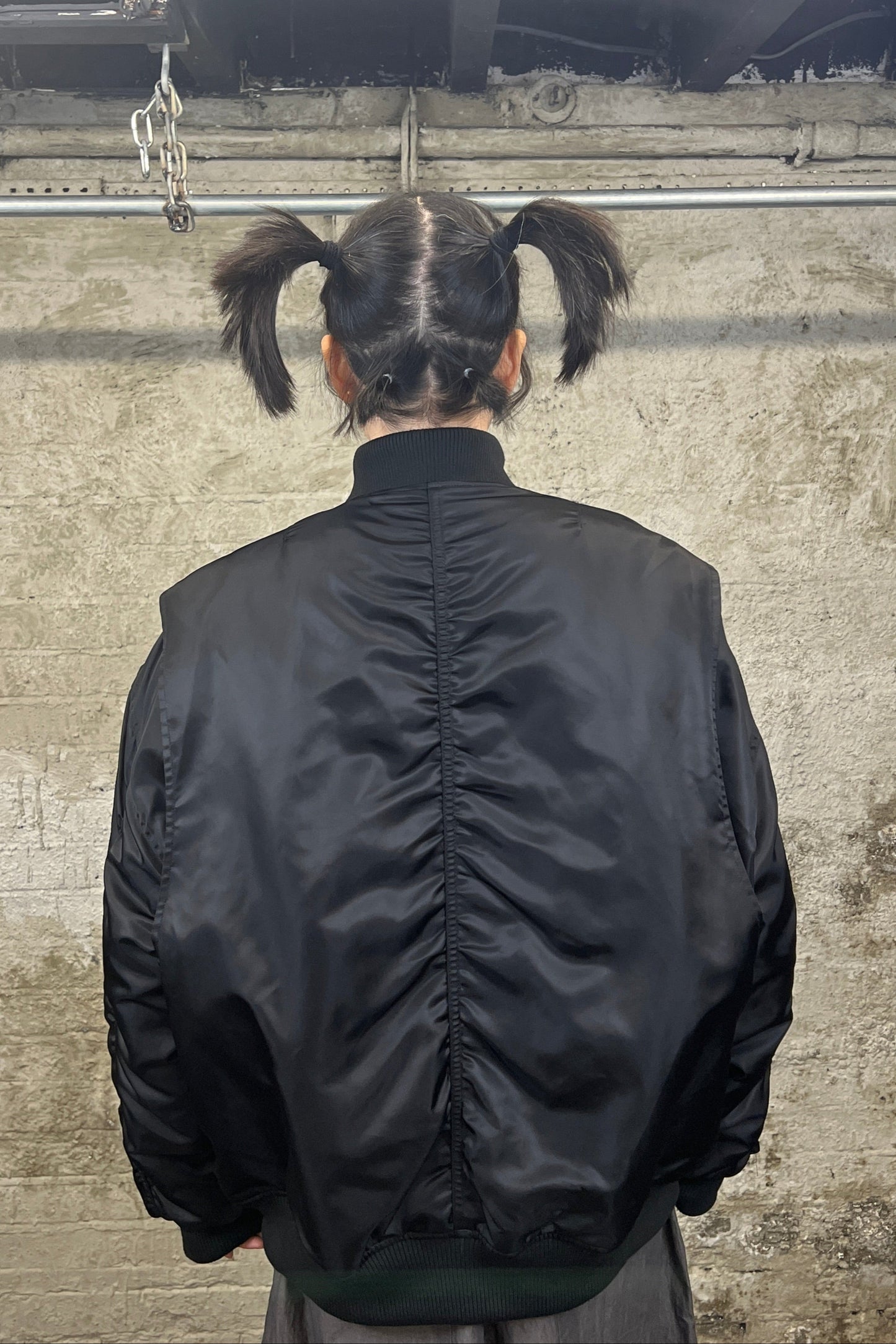 ASYMMETRIC BOMBER JACKET