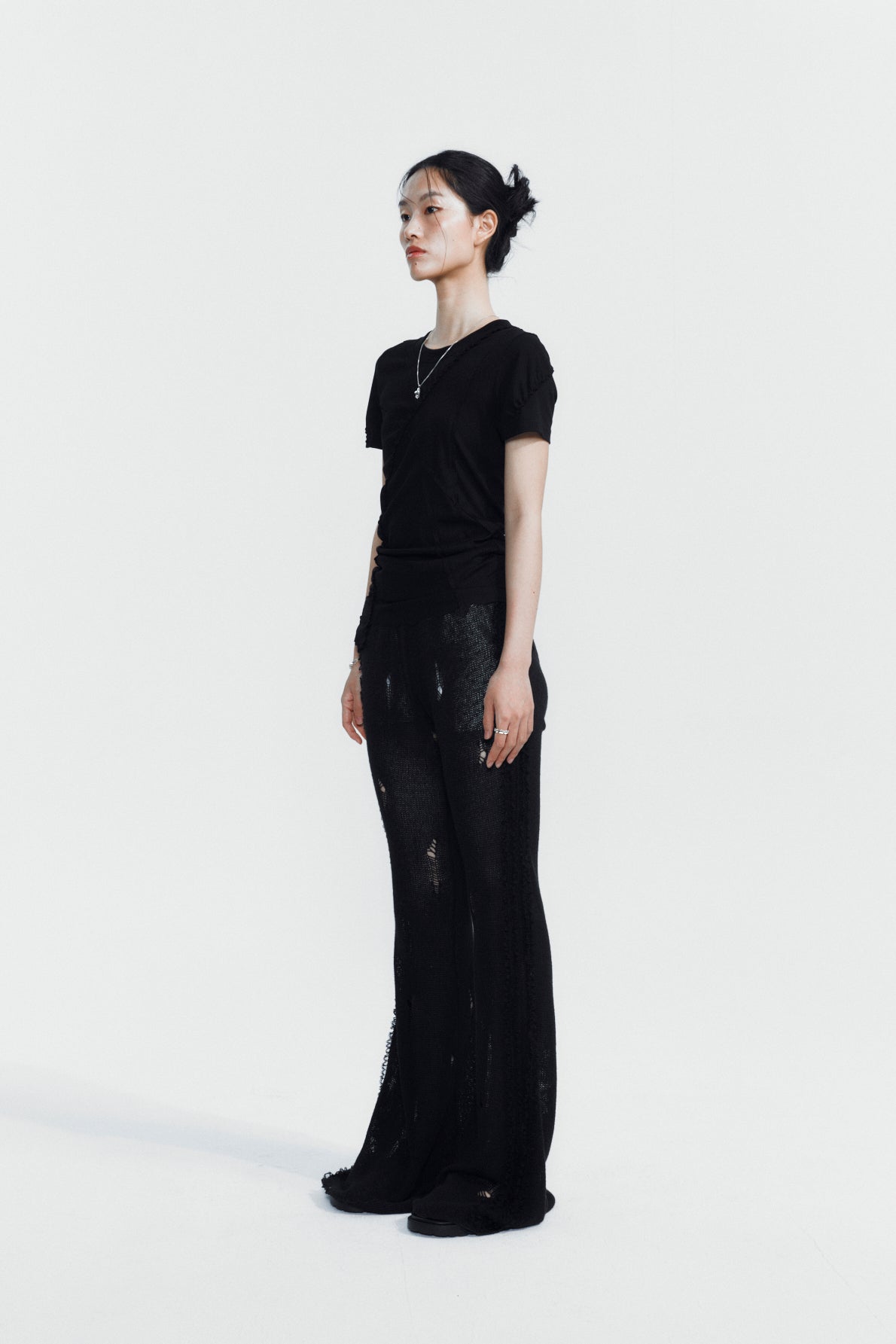 CUT-EDGE UNBALANCED SLIM TEE