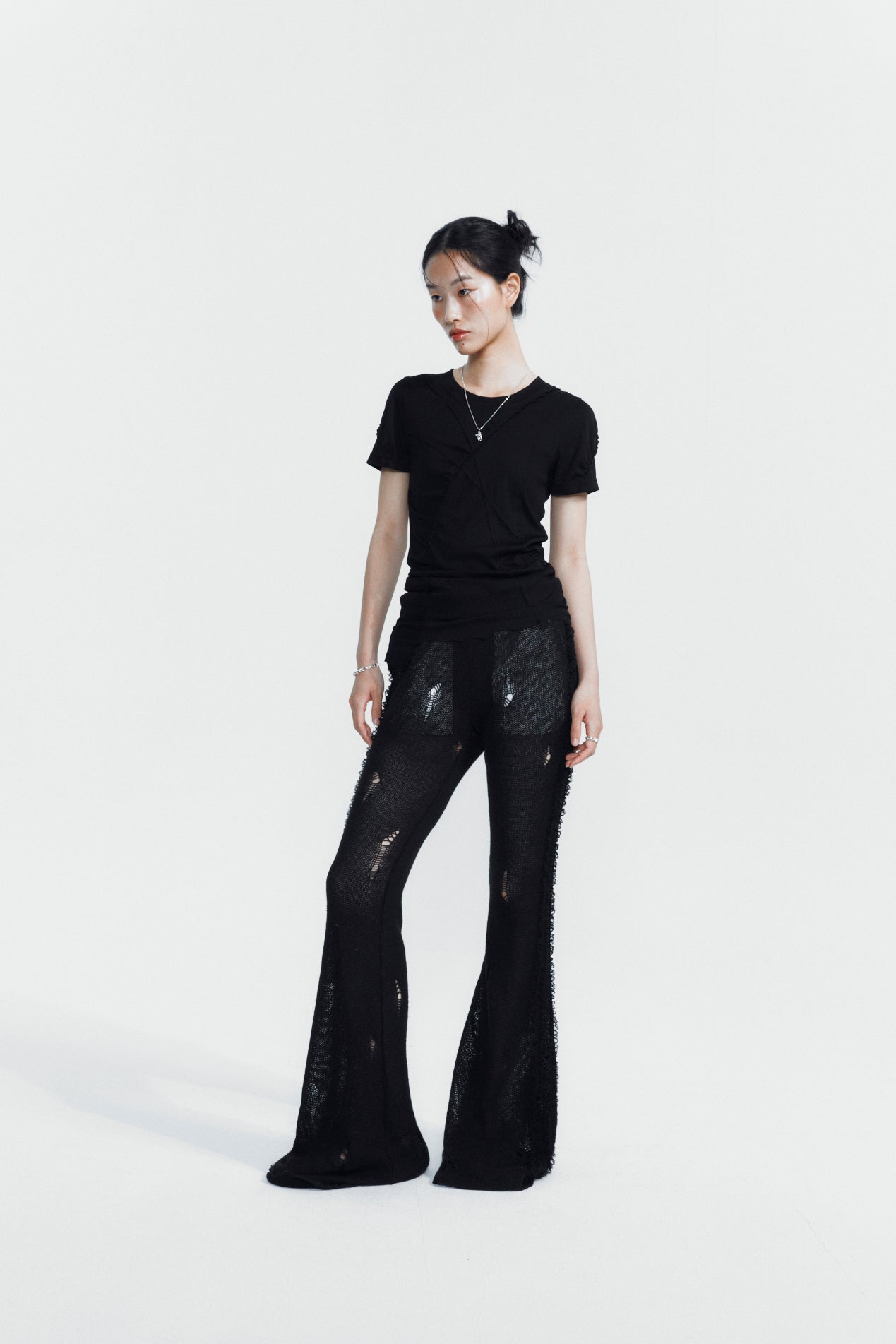 CUT-EDGE UNBALANCED SLIM TEE