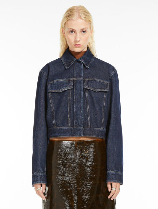 SPORTMAX SHORT DENIM JACKET